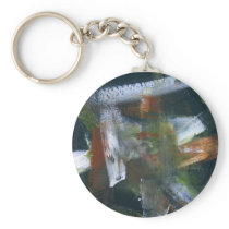 Abstract Painting 50 November Rain Keychains