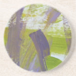 Abstract Painting 58 Iris Beverage Coaster
