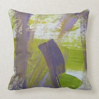 Abstract Painting 58 Iris Throw Pillow