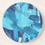 Abstract Painting 68 Ocean Tide Beverage Coaster