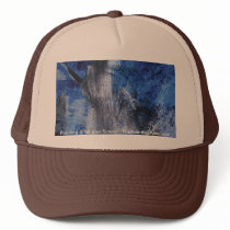 Abstract Painting 7 Winter Scene Mesh Hats