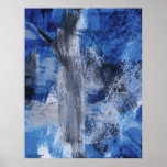 Abstract Painting 7 Winter Scene Poster