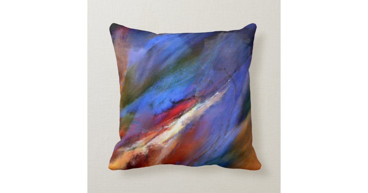 Abstract Painting Decorative Throw Pillow Zazzle