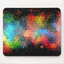 Abstract Painting | Dynamic Colors Mouse Pad