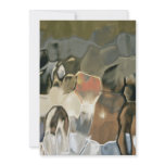 Abstract painting custom invitations