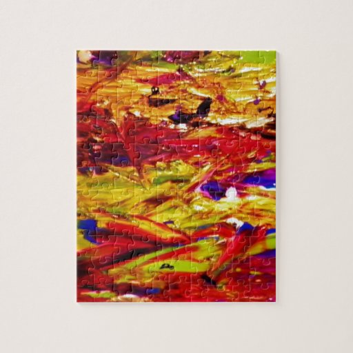 Abstract Painting Jigsaw Puzzle Zazzle
