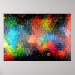 Abstract painting | Lights in the Night Print