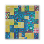 Abstract Painting Pattern 1/4 (Set of 4) Magnet