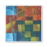 Abstract Painting Pattern 3/4 (Set of 4) Magnet