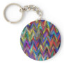 Abstract painting styled background key chain