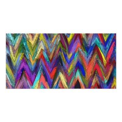 Abstract painting styled background personalized photo card by fotowino