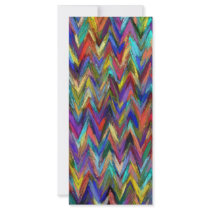 Abstract painting styled background customized rack card