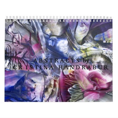 Abstract paintings calendar by Cristina Handrabur by Outersanctum