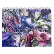 Abstract paintings calendar by Cristina Handrabur