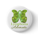 Abstract Paisley Butterfly - Lymphoma Advocate Buttons