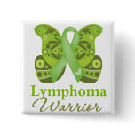 Abstract Paisley Butterfly - Lymphoma Warrior Pin