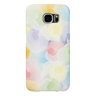 Abstract Pastel Floral Samsung Galaxy S6 Cases
