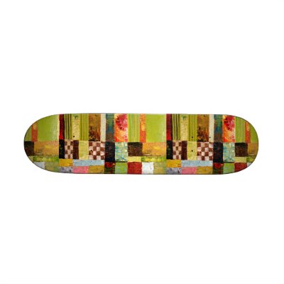 Abstract Pattern Color Study Skateboard by michellecalkins