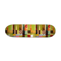Abstract Pattern Color Study Skateboard