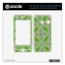 Abstract Pattern green LG Rumor Touch Decals