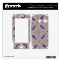 Abstract Pattern green purple Decal For LG Rumor Touch