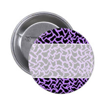 Abstract Pattern in Black and Purple. Buttons