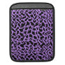 Abstract Pattern in Black and Purple. Ipad Sleeve