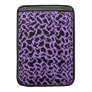Abstract Pattern in Black and Purple. Macbook Air Sleeves