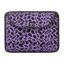 Abstract Pattern in Black and Purple. Sleeve For Macbook Pro