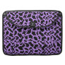 Abstract Pattern in Black and Purple. Macbook Pro Sleeves