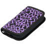 Abstract Pattern in Black and Purple. Organizer