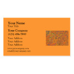 Abstract Pattern in Orange, Purple and Green Swirl Business Card