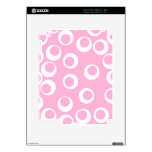 Abstract Pattern. Pink and White. Decal For Ipad 2