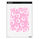 Abstract Pattern. Pink and White. Ipad 3 Skin