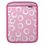 Abstract Pattern. Pink and White. Sleeve For Ipads