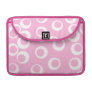 Abstract Pattern. Pink and White. Sleeve For Macbook Pro