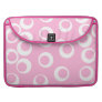 Abstract Pattern. Pink and White. Sleeves For Macbook Pro
