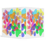 Abstract Paw Prints Binder