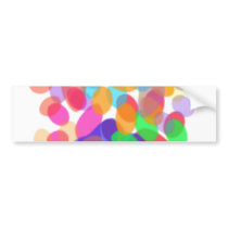 Abstract Paw Prints Bumper Sticker II