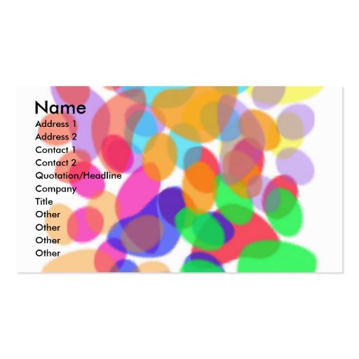 Abstract Paw Prints Business/Profile Card Business Card Templates