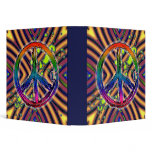 Abstract Peace Sign Vinyl Binders