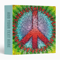 Abstract Peace Sign binders