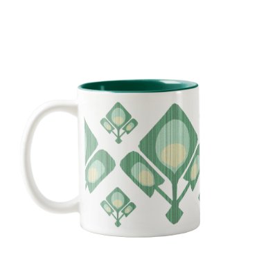 Abstract Peacock Feather Mug by litabug