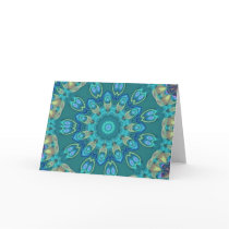 Abstract Peacock Feathers cards
