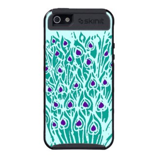 Abstract Peacock Feathers iPhone Skinit Case Cover For iPhone 5