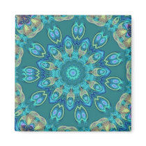 Abstract Peacock Feathers Magnets
