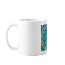 Abstract Peacock Feathers mugs