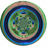 Abstract Peacock Ornament Cut Out