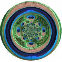 Abstract Peacock Ornament photo sculptures