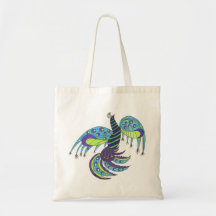 Abstract Peacock Tote Bag